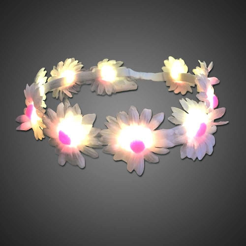 LED Light Up Flower Headband