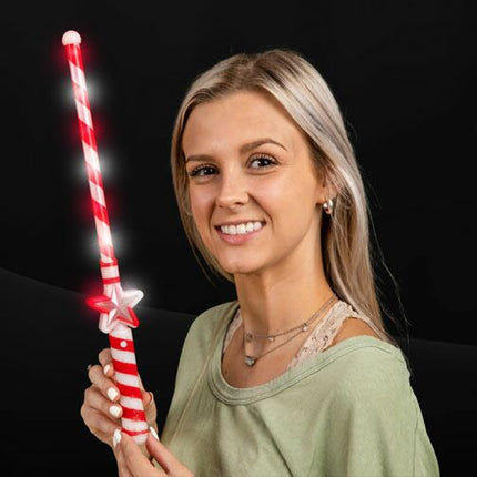 LED light up Candy Cane Star Wand