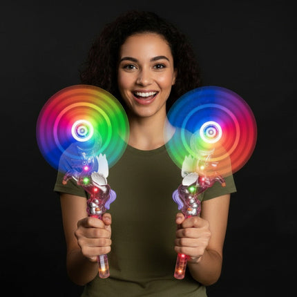 Light Up Unicorn Windmill Wand