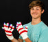 LED Light Up Flashing Candy Cane Gloves