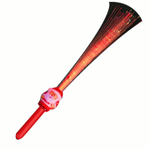 Fiber Optic Santa Claus Light Up Wand