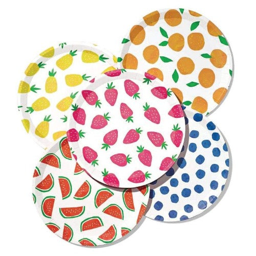 Assorted Fruit Punch Dinner Plates