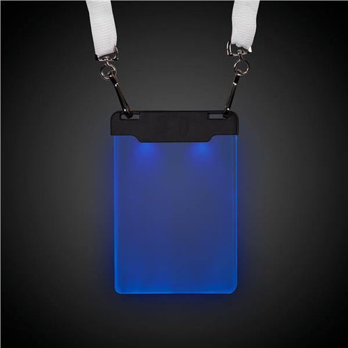 LED Light Up Blue Sound Activated Badge