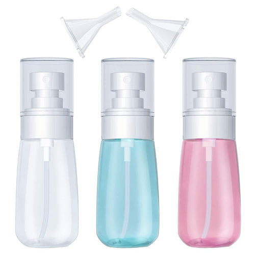 2Oz Refillable Hand Sanitizer Empty Spray Bottles With 2 Pcs Funnel Pack of 3 Bottles