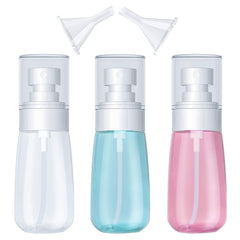 2Oz Refillable Hand Sanitizer Empty Spray Bottles With 2 Pcs Funnel Pack of 3 Bottles