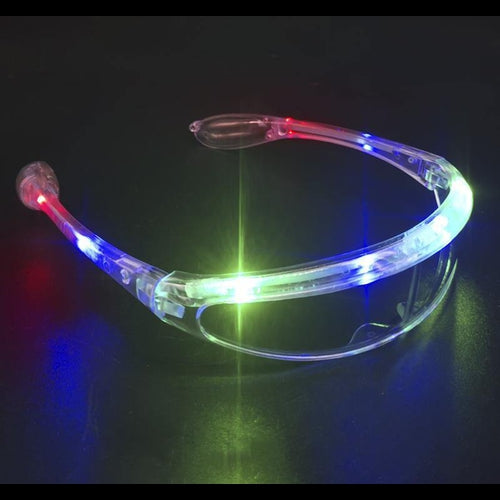 LED Multicolor Light Up Futuristic Sunglasses