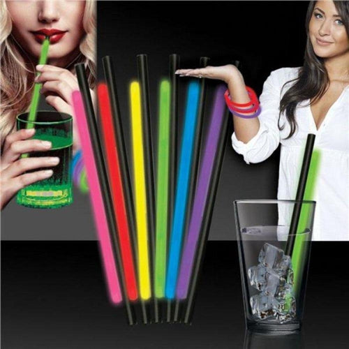 9 Inch Glow Straws & Bracelet/Wristband