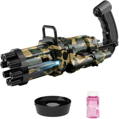 Camouflage Black Automatic Bubble Gatling Gun