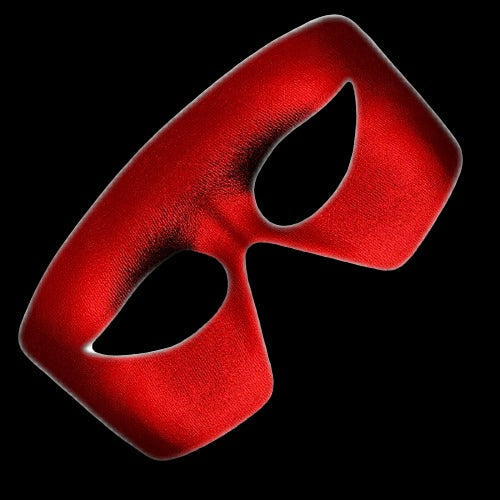 Mardi Gras Red Masquerade Non Light-up Metallic Mask