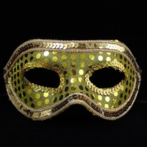 Gold Sequin Face Mask