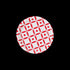 Red Geometric Paper Dessert Plates