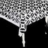 Black & White Geometric Print Tablecloth