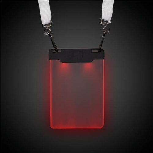 LED Light Up Red Sound Activated Badge