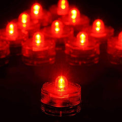 LED Red Waterproof Tea Lights