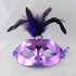 Purple Shiny Feather Mask