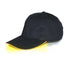 LED Lighted Yellow Glow Hat Black Fabric