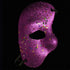 Purple Half Face Glitter Mask - Pack of 2 Sparkly Masks