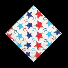 Bright Stars & Stripes Luncheon Napkins