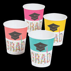 9 Oz Congrats Girl Graduation Party Paper Cups