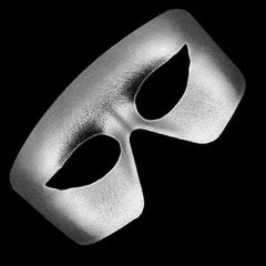 Mardi Gras Silver Masquerade Non Light-up Metallic Mask