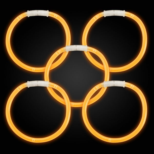 10 Inch Glow Stick Bracelets Orange