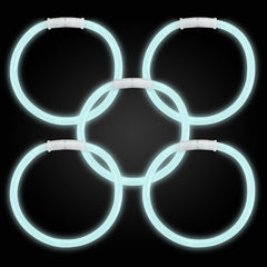 10 Inch White Glow Stick Bracelets