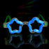Blue Glow Star Shaped Eye Glasses