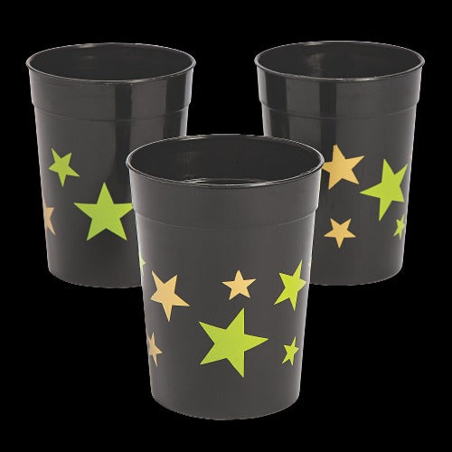 12 Oz Gold Star Tumbler Glasses