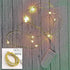 39 Inch Fairy Light Gold Wire- White LEDs(Coin Cell Operated)