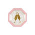 Pink & Gold Champagne Flute Cake Plates