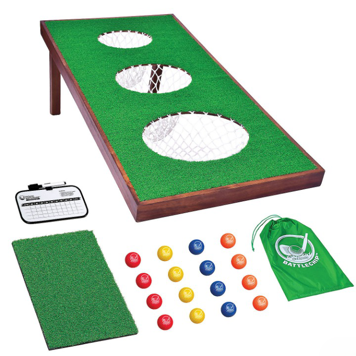 GoSports BattleChip Backyard Golf Cornhole Game