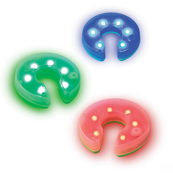 Gosports Light Up Golf Hole Lights 3 Pack - Great For Low Light Golf Play, Putting Practice, Chipping Practice And More
