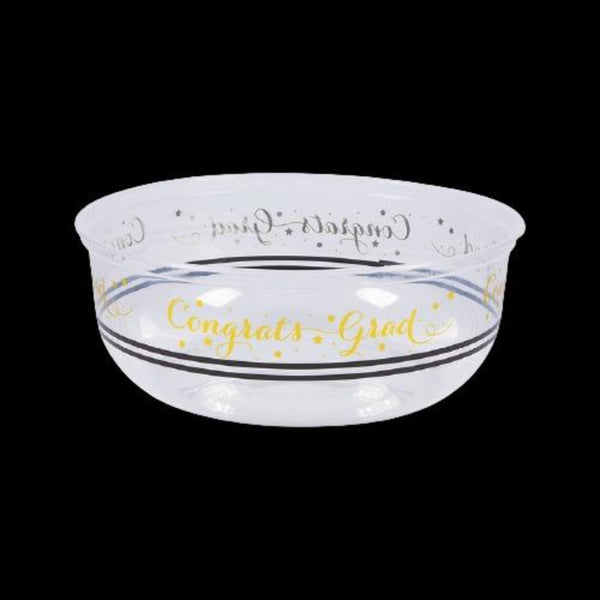 Graduation Foil Print Plastic Serving Bowl