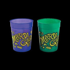 Mardi Gras Party Plastic Cups - 11 Oz