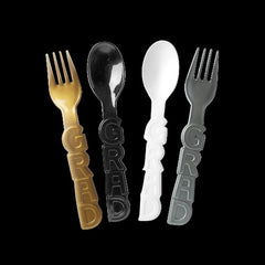 Grad Party Plastic Fork & Spoon Set