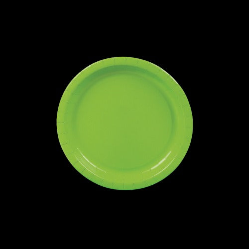 Lime Green Round Paper Dessert Plates