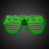 LED New Year Green Slotted Shades