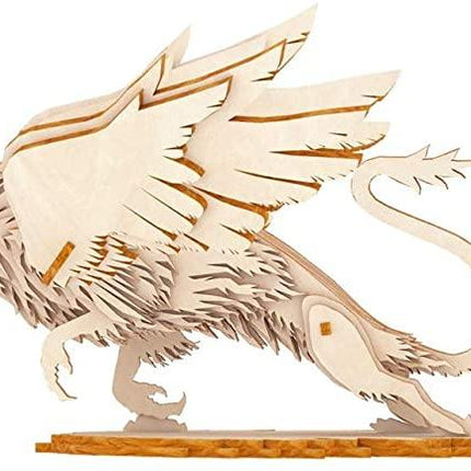 Natural Wood 3D Puzzle Griffin Craft Building Set