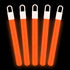 4 Inch Premium Orange Glow Sticks - Pack of 25