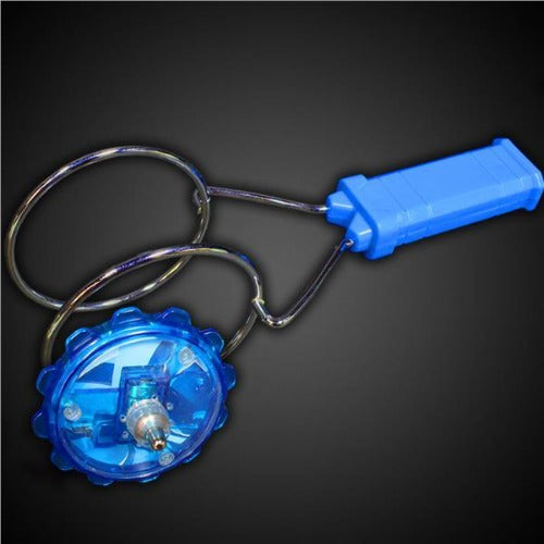 LED Gyro Wheel with Blue Handle