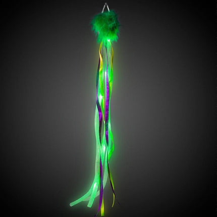 LED Light Up Mardi Gras Hair Clip