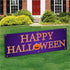 Happy Halloween Purple Banner Decoration