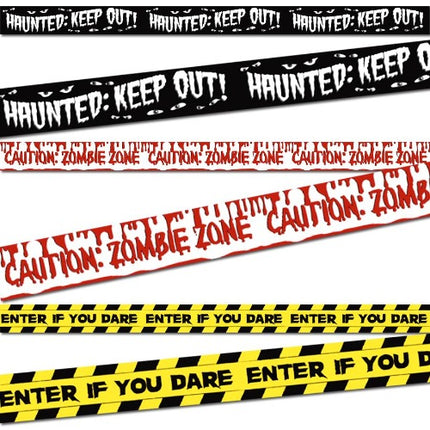 Halloween Caution Tapes - 3 Rolls Per Pack