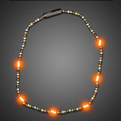 LED Light Up Halloween Shiny Beaded Necklace