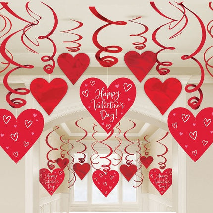 Valentine's Day Foil Swirls