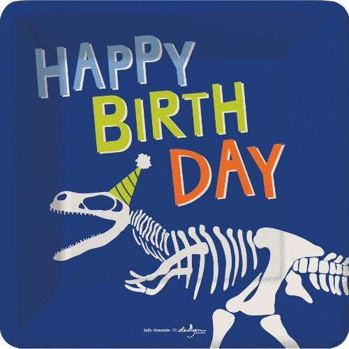 Dinosaur Happy Birthday Dessert Plates
