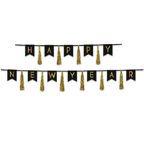 Happy New Year Tassel Streamers
