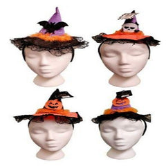 Witch Hat Headbands - 4 Assortments
