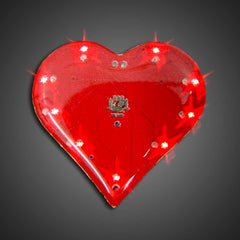 LED Red Heart Body Light with Magnetic Attachment