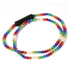 Led 34 Inch Rainbow Bead Necklace